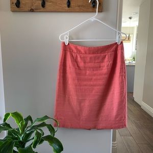 Woman Jcrew coral peach pencil skirt